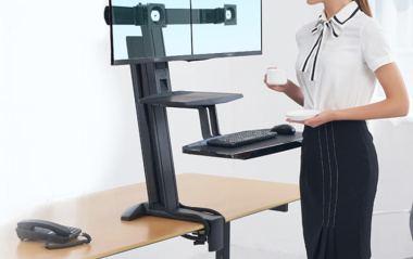 Giá treo 2 màn hình máy tính để bàn L100
