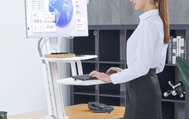 Giá treo màn hình máy tính để bàn nâng lên hạ xuống tự động L80